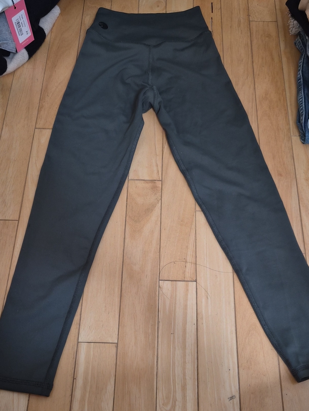 Charcoal Green  High-Waist Active Leggings